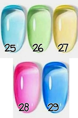 25 à 29. Jelly couleur
