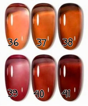 36 à 41. Jelly couleur