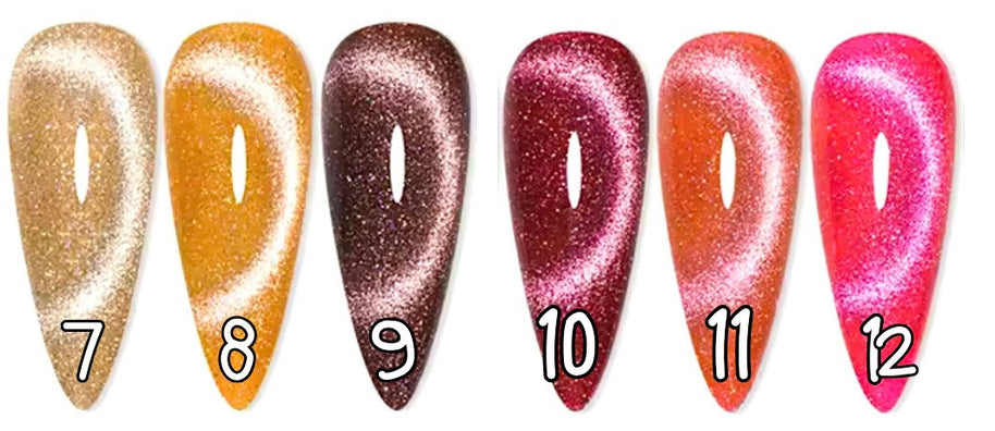 7 à 12. Cat eyes couleur