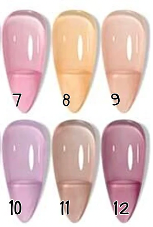 7 à12. Jelly couleur