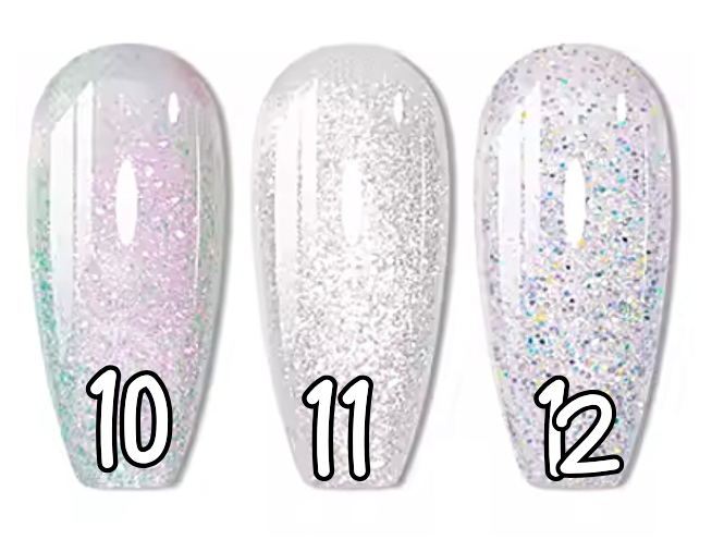 10 à 12. Glitter glossy