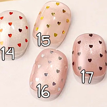 13 à18. Glitter mini coeur