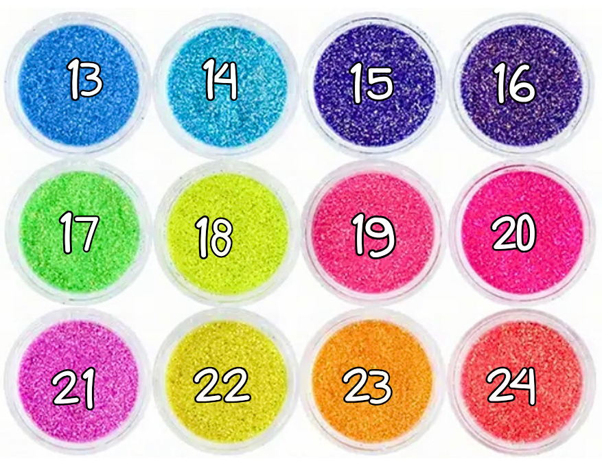 13 à 24. Sucre néon