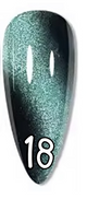 18. Cat eyes métal vert