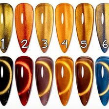 1 à 6. Cat eyes ambre