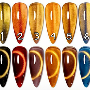 1 à 6. Cat eyes ambre