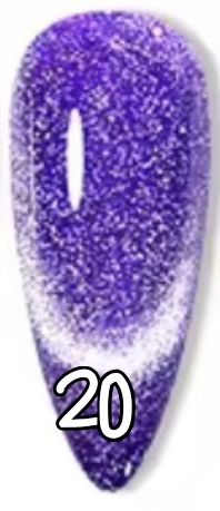 20. Cat eyes néon violet