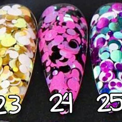 23 à 25. Glitter  confettis