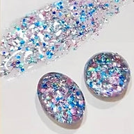 29. Glitter glossy bleu