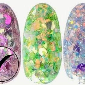 31. Glitter fkaes multi-reflets