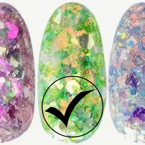 32. Glitter flakes multi-reflets