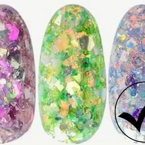 33. Glitter flakes multi-reflets