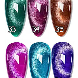 33 à 38. Cat eyes couleur