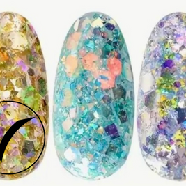 34. Glitter flakes multi-reflets