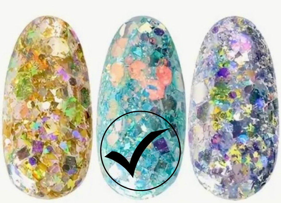 35. Glitter flakes multi-reflets