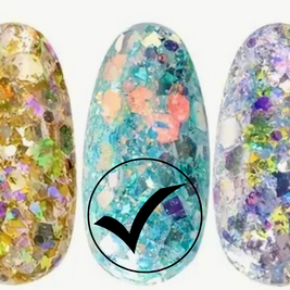 35. Glitter flakes multi-reflets