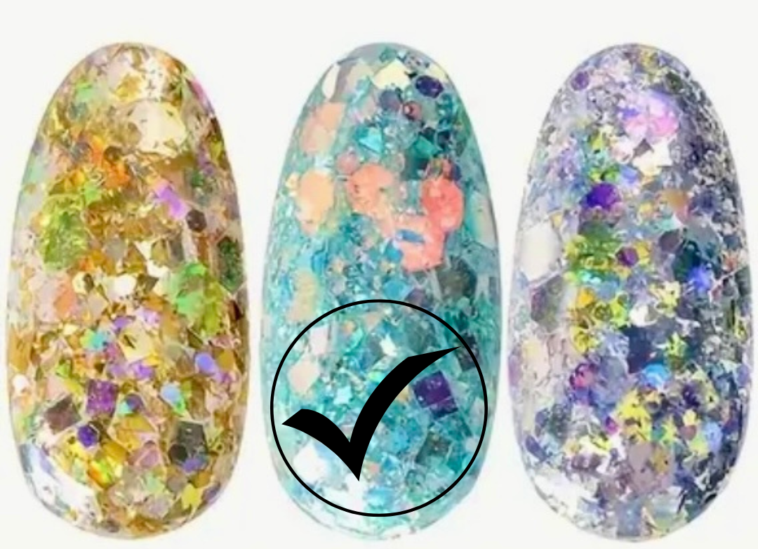 35. Glitter flakes multi-reflets