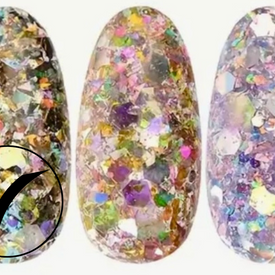 37. Glitter flakes multi-reflets