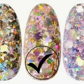 38. Glitter flakes multi-reflets