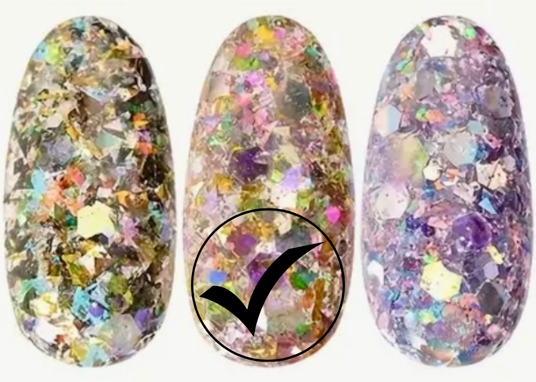 38. Glitter flakes multi-reflets