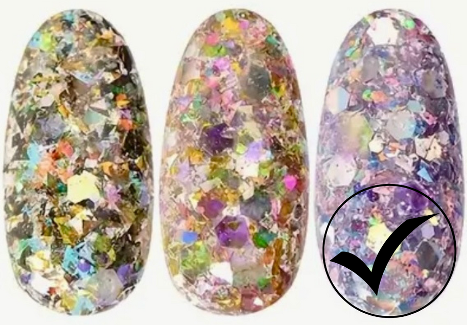 39. Glitter flakes multi-reflets