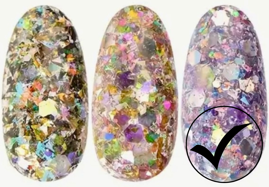 39. Glitter flakes multi-reflets