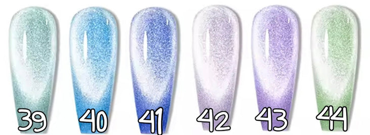 39 à 44. Cat eyes couleur