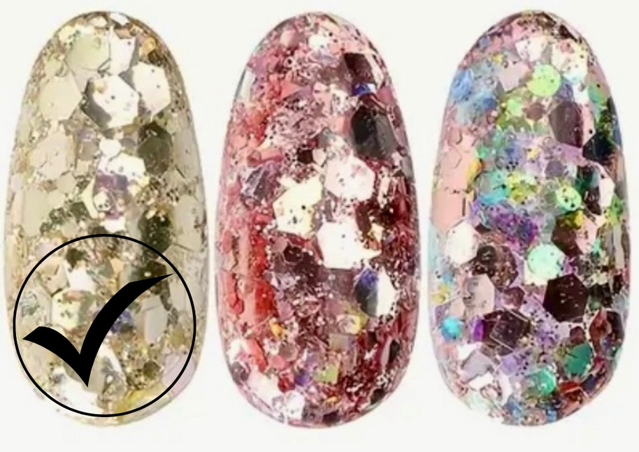 40. Glitter flakes multi-reflets