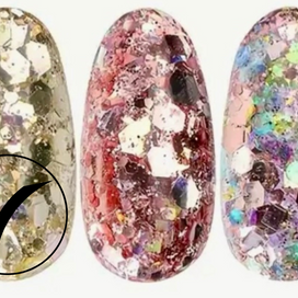 40. Glitter flakes multi-reflets