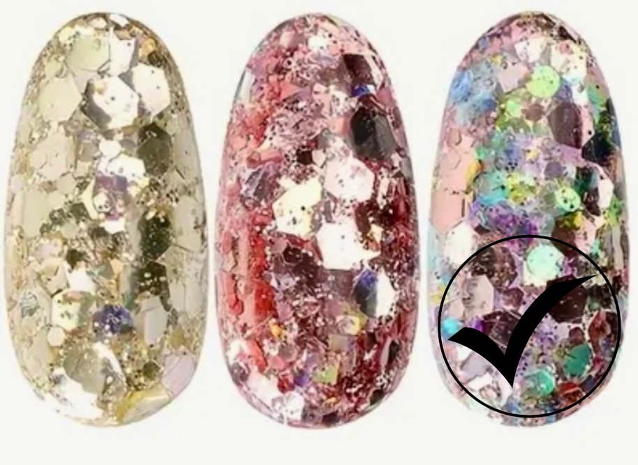 42. Glitter flakes multi-reflets