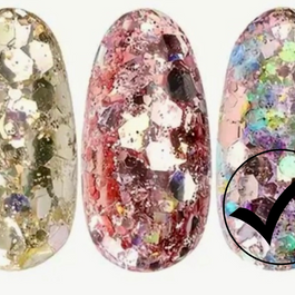 42. Glitter flakes multi-reflets