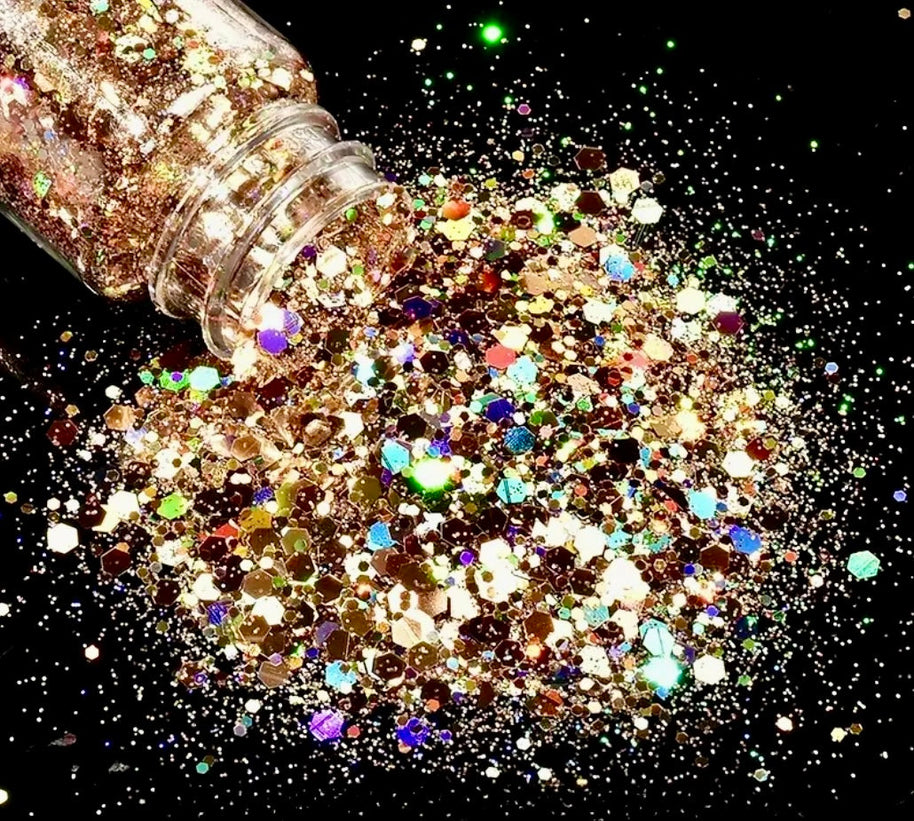 44. Glitter flakes multi-reflets