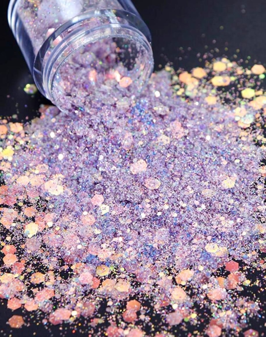 51. Glitter flakes multi-reflets