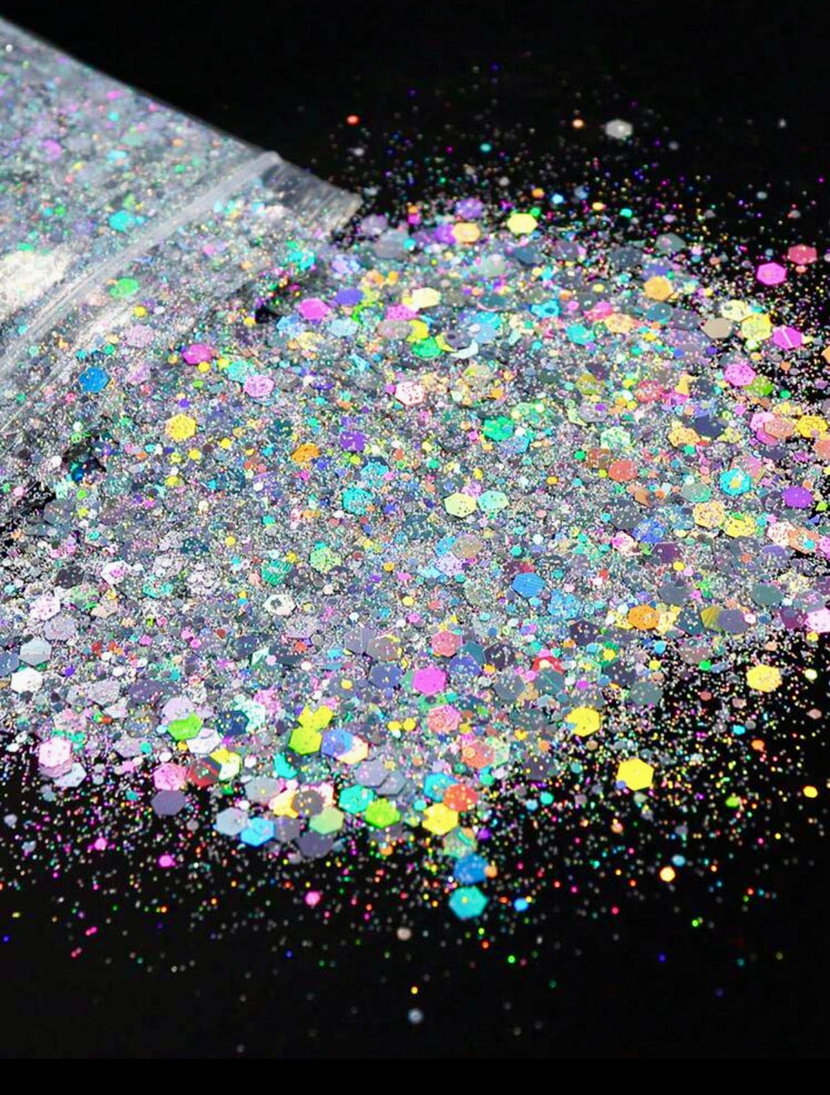 53. Glitter flakes multi-reflets