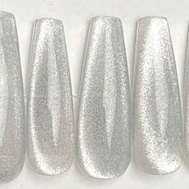 56. Cat eyes blanc argent