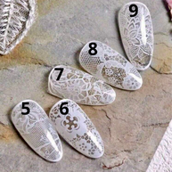 5 à 9. Foil dentelle blanche