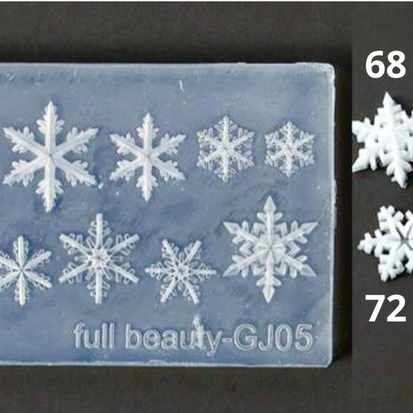 68 à75. Moule flocons