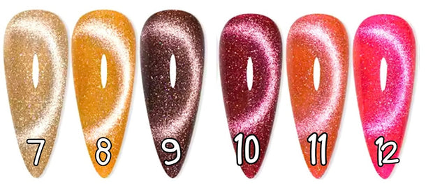 7 à 12. Cat eyes couleur