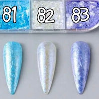 81 à 83. Glitter flakes givrés