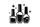 icone de plusieurs vernis à ongles avec des paillettes en noir et blanc 