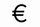 icone € noir et blanc